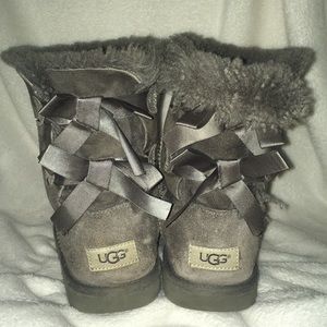 Gray Bailey Bow Uggs II